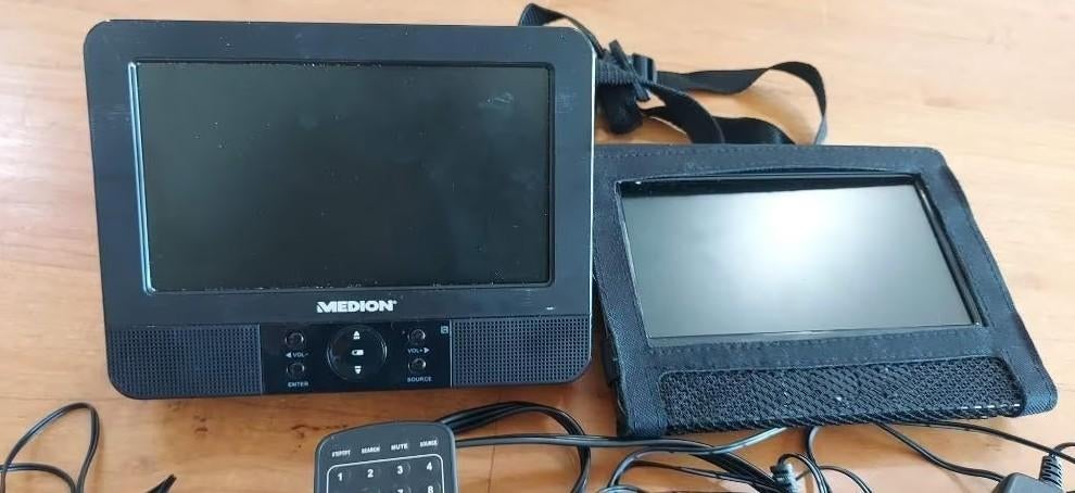 Medion Life E72037 MD 83598 draagbare DVD met 2 schermen, Audio, Tv en Foto, DVD spelers, Zo goed als nieuw, Dvd-speler, Overige merken