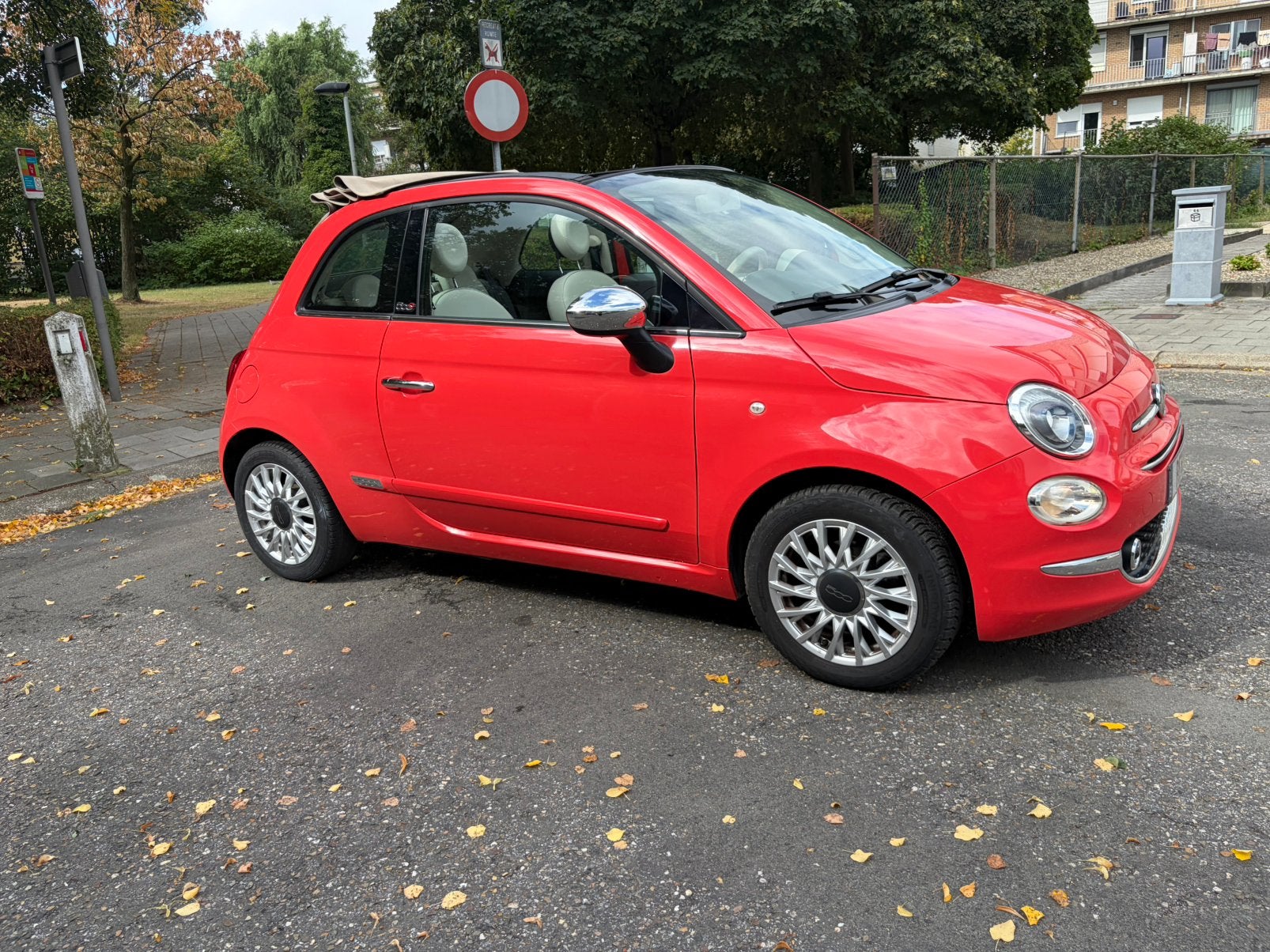 Fiat 500 Cabrio 1.2 benz 88000 km 2015 Carplay garantie, Autos, Essai à domicile, Achat, Euro 6, Garantie prolongée