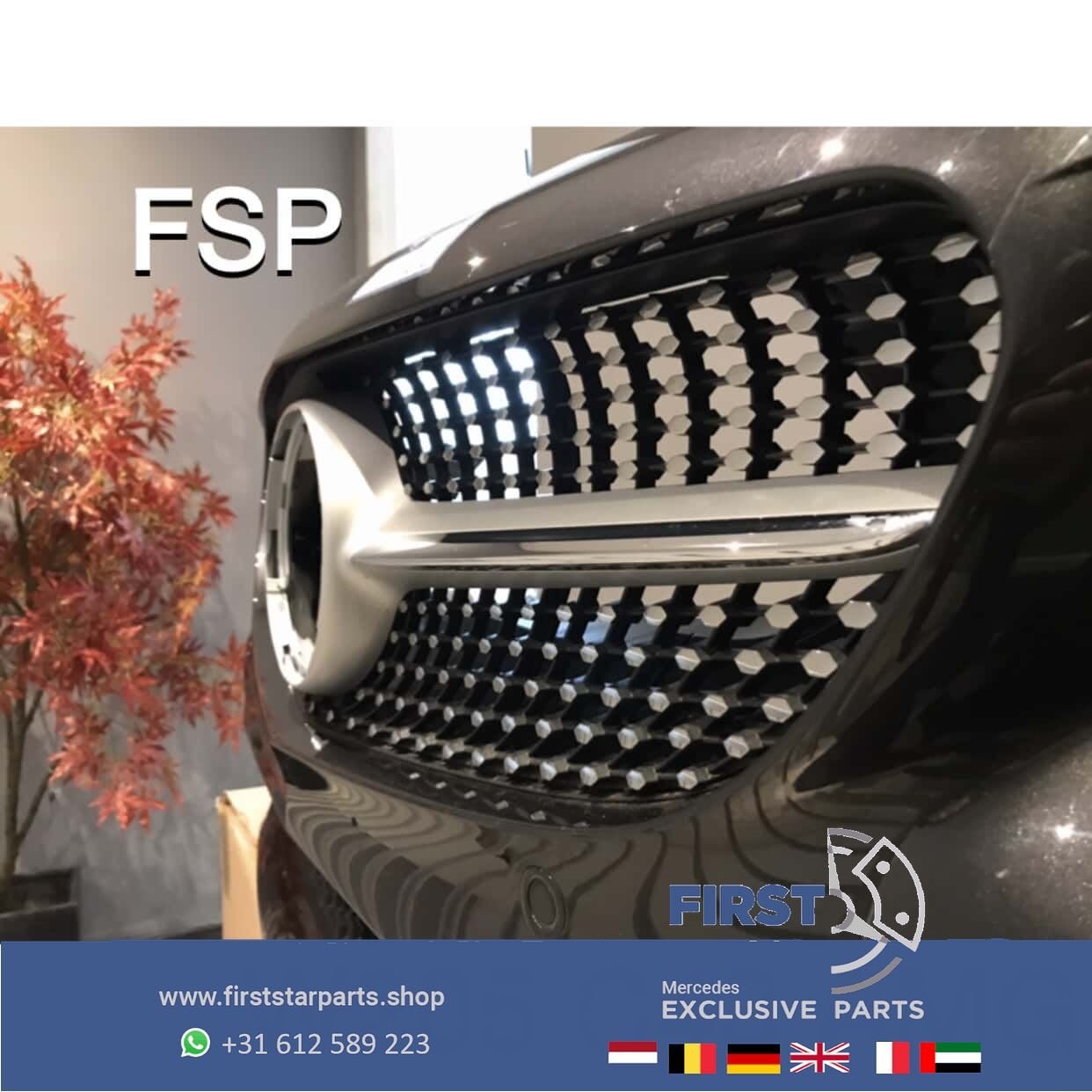 W205 C43 AMG VOORBUMPER Mercedes C Klasse 2014-2021 COMPLEET, Utilisé, -, Avant, -