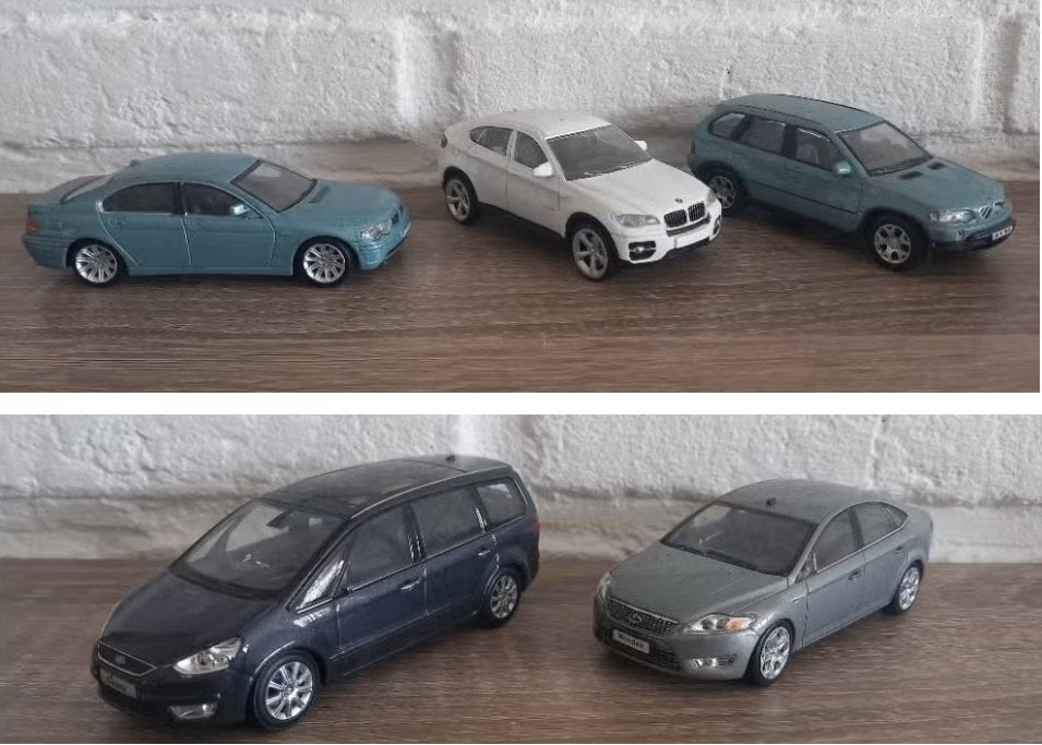 Bmw 7 serie, X5, X6, Ford Mondeo & Galaxy, 1:43 Minichamps, Hobby & Loisirs créatifs, Enlèvement, Voiture, MiniChamps