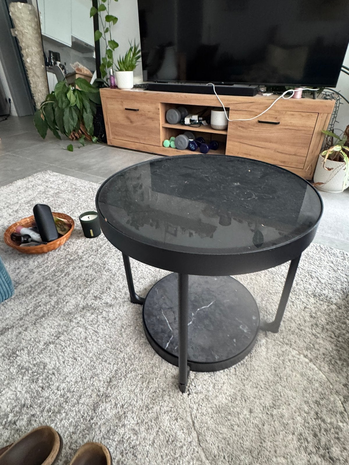 Salontafel te koop, Huis en Inrichting, Tafels | Salontafels, Ophalen, Minder dan 50 cm, Minder dan 50 cm, Zo goed als nieuw