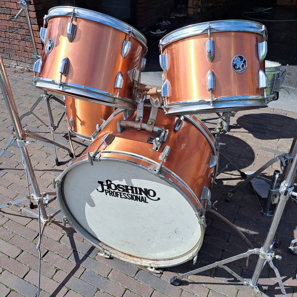 Vintage Hoshino Professional drumstel - 5-delig, Muziek en Instrumenten, Ophalen, Gebruikt, Overige merken