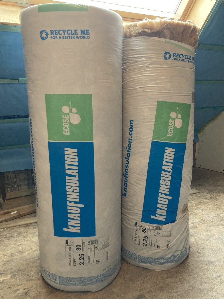 Knauf Multifit 035 080mm - 11,4 m2, Neuf, Isolation de toiture, 8 à 12 cm, 10 à 15 m²