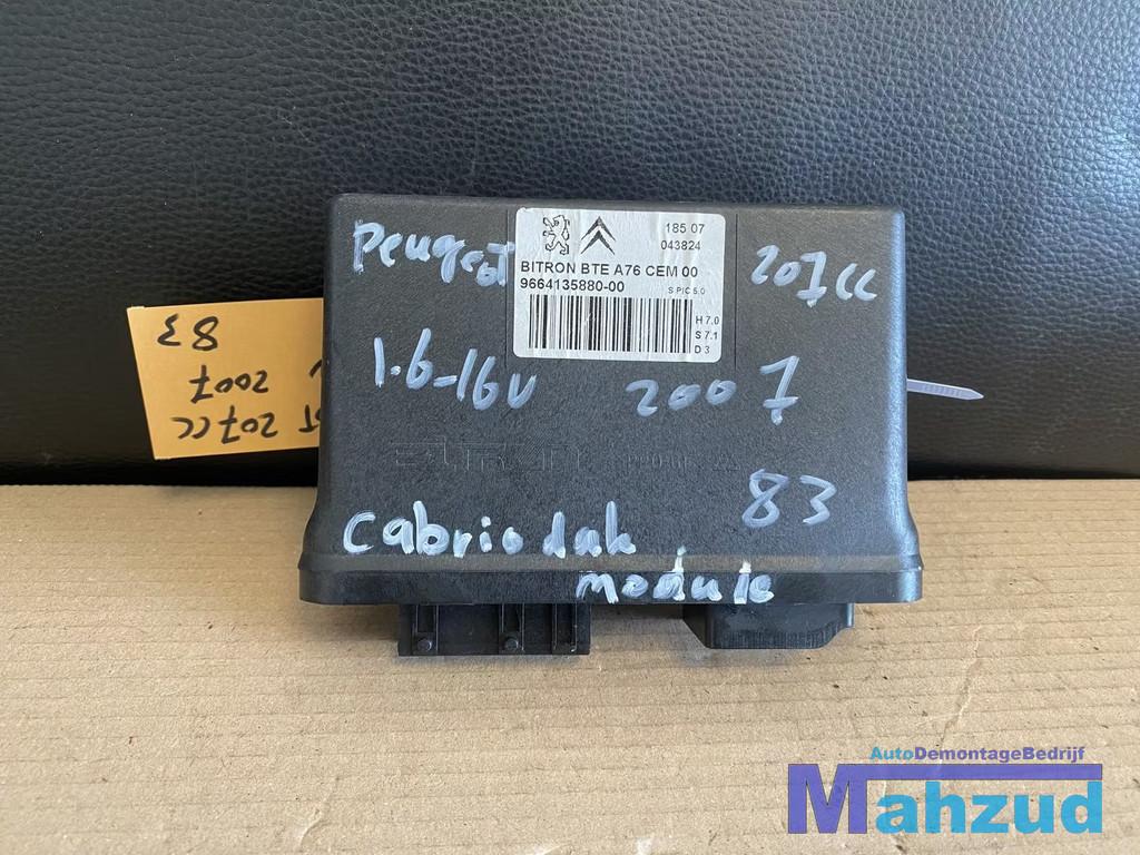 PEUGEOT 207 CC Cabriodak motor module 9664135880 2007-2015, Auto-onderdelen, Taurusavenue 1
2132 LS  Hoofddorp, NL, Gebruikt, Contact.group@renault.com