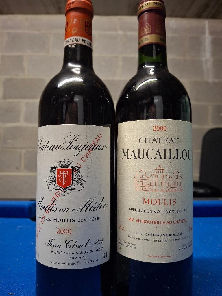 2 moulis/Moulis En Médoc, Verzamelen, Wijnen, Ophalen, Frankrijk, Rode wijn, Vol