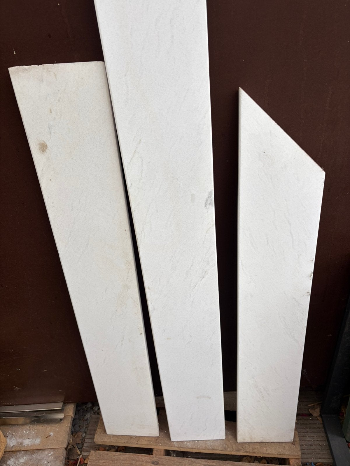 Marmer tabletten ~travertin, Ophalen, Gebruikt, 100 tot 150 cm, Hardsteen