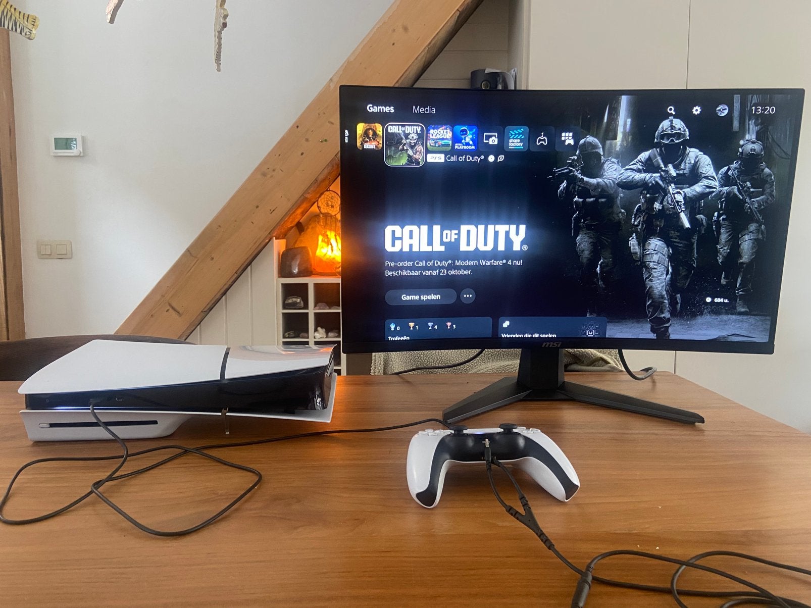 PS5 Slim (Disc) + Monitor + SteelSeries Headset + CoD BO6, Games en Spelcomputers, Spelcomputers | Sony PlayStation 5, Zo goed als nieuw