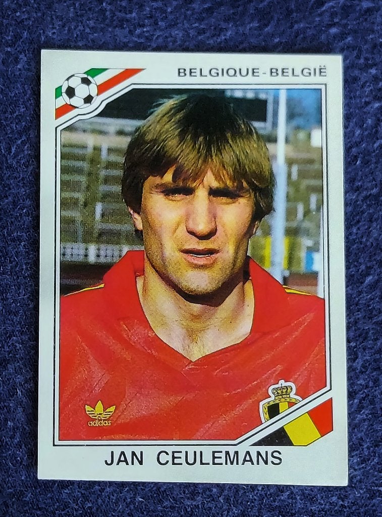 Panini sticker card voetbal ' WK Mexico 1986 - Jan Ceulemans, Enlèvement ou Envoi, Neuf, Autocollant