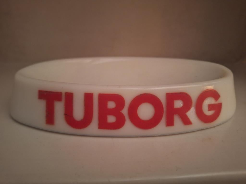 Oud asbak Tuborg bier, Ophalen of Verzenden