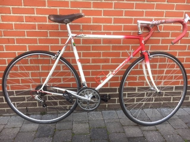 2 x Retro race- / koersfietsen, 55 tot 59 cm, Ophalen, Velgrem, Jaren '60 of nieuwer