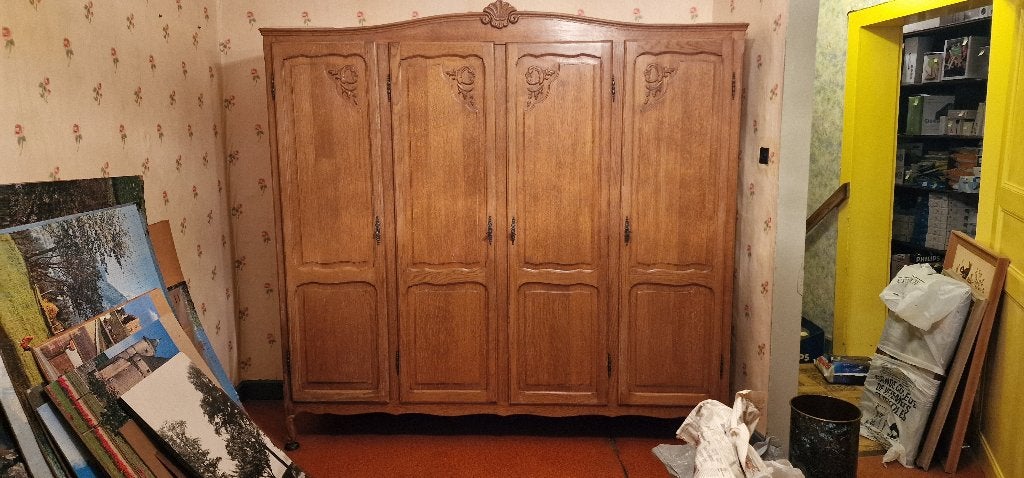 Garde-robe, Maison & Meubles, Avec porte(s), 150 à 200 cm, Utilisé, Chêne