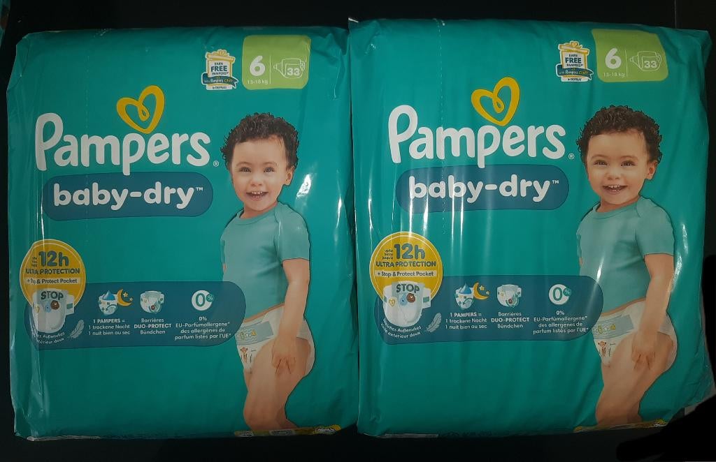 Pampers nr.6 Baby Dry 66 pcs., Enfants & Bébés, Neuf, Autres marques, Enlèvement ou Envoi, Autres types