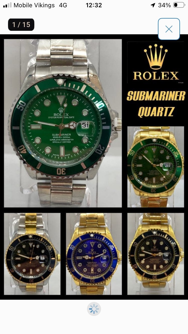 ROL SUB quartz, Staal, Staal, Polshorloge, Nieuw