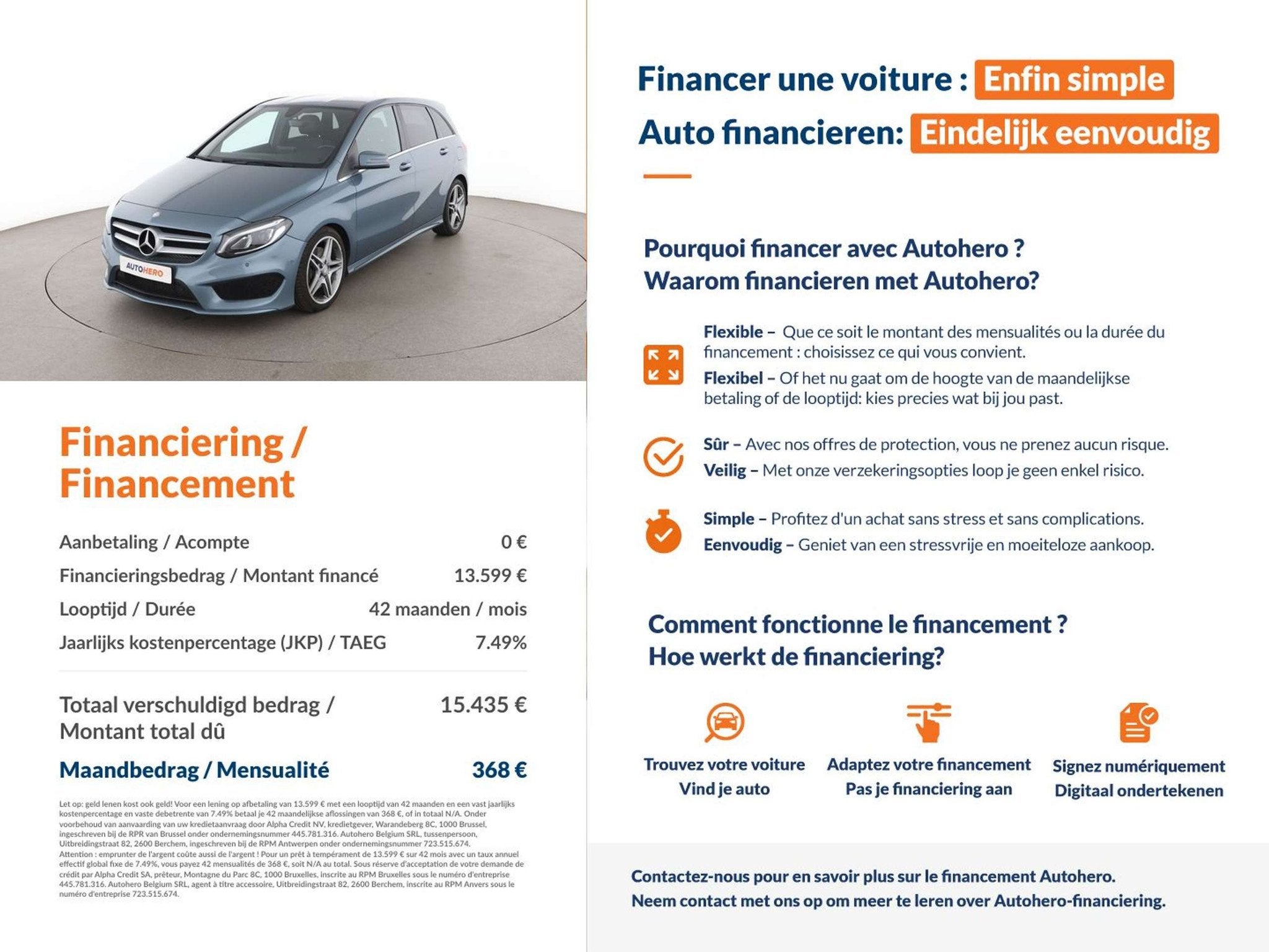 Mercedes-Benz B-Klasse 220 B 220 4Matic AMG Line (bj 2015), Auto's, Automaat, Gebruikt, 184 pk, 5 zetels