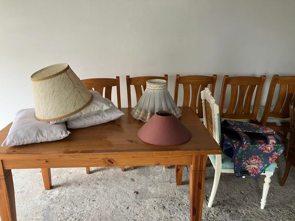Keukentafel met 6 stoelen, Huis en Inrichting, Ophalen, Zo goed als nieuw