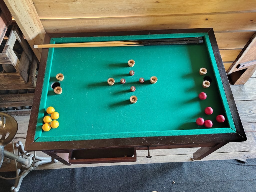 Retro toppenbiljart, Ophalen, Gebruikt, Biljarttafel