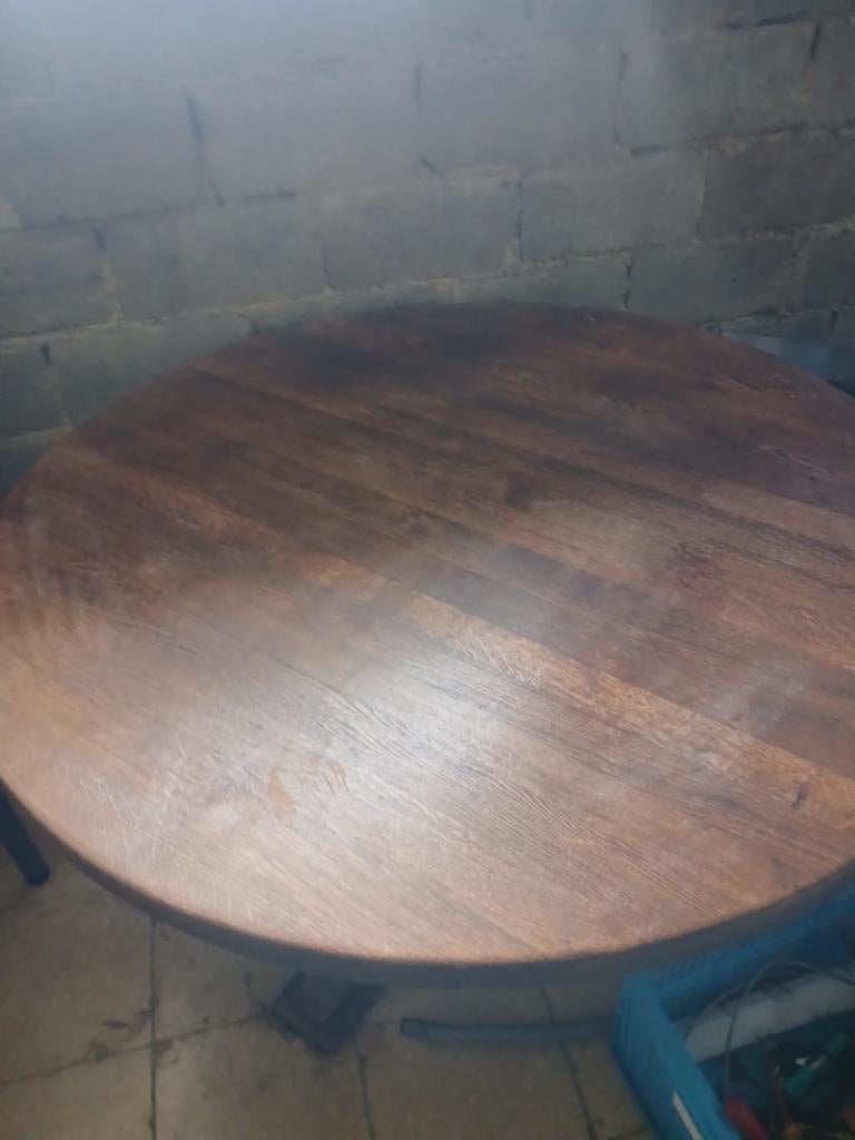 Ronde eiken tafel, Tuin en Terras, Ophalen