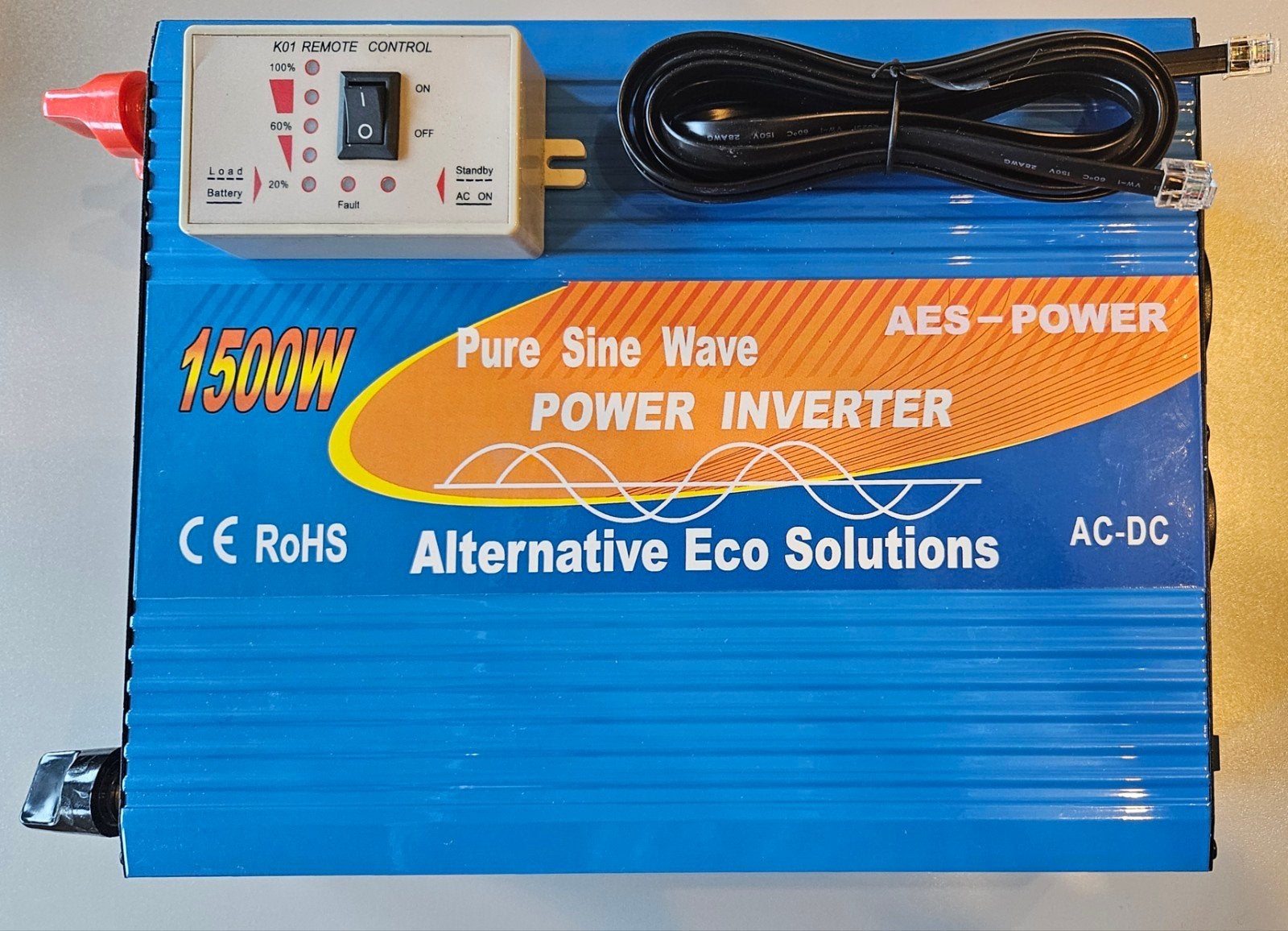 pure sinus omvormer 12v 220-230 1500w, Ophalen of Verzenden