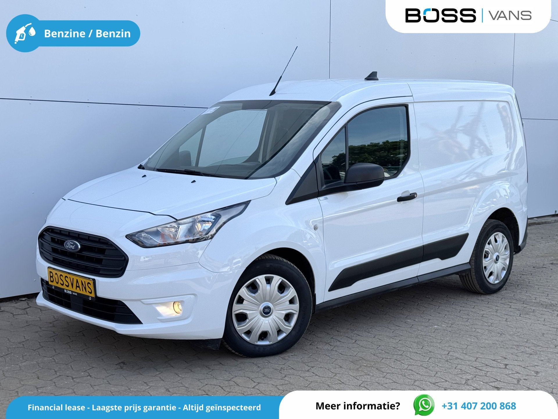 Ford Transit Connect 1.0 EcoBoost 100PK *Benzine* L1 Airco C, Auto's, Bestelwagens en Lichte vracht, Voorwielaandrijving, Gebruikt