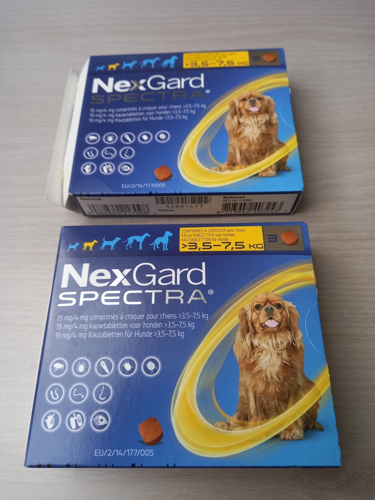 NexGard spectra 3,5 - 7,5kg anti vlooien, teken, wormen, Dieren en Toebehoren, Ophalen of Verzenden, Hond