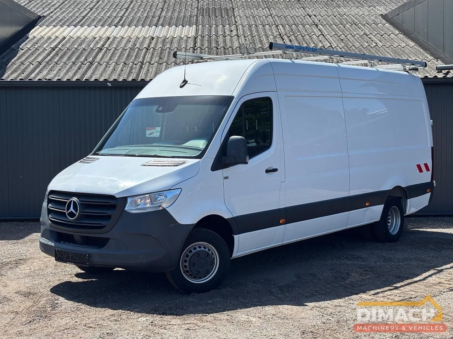 Mercedes-Benz Sprinter 516 maxi L3H2 - trekhaak - MBUX - han, Auto's, Cruise Control, Wit, Mercedes-Benz, Bedrijf