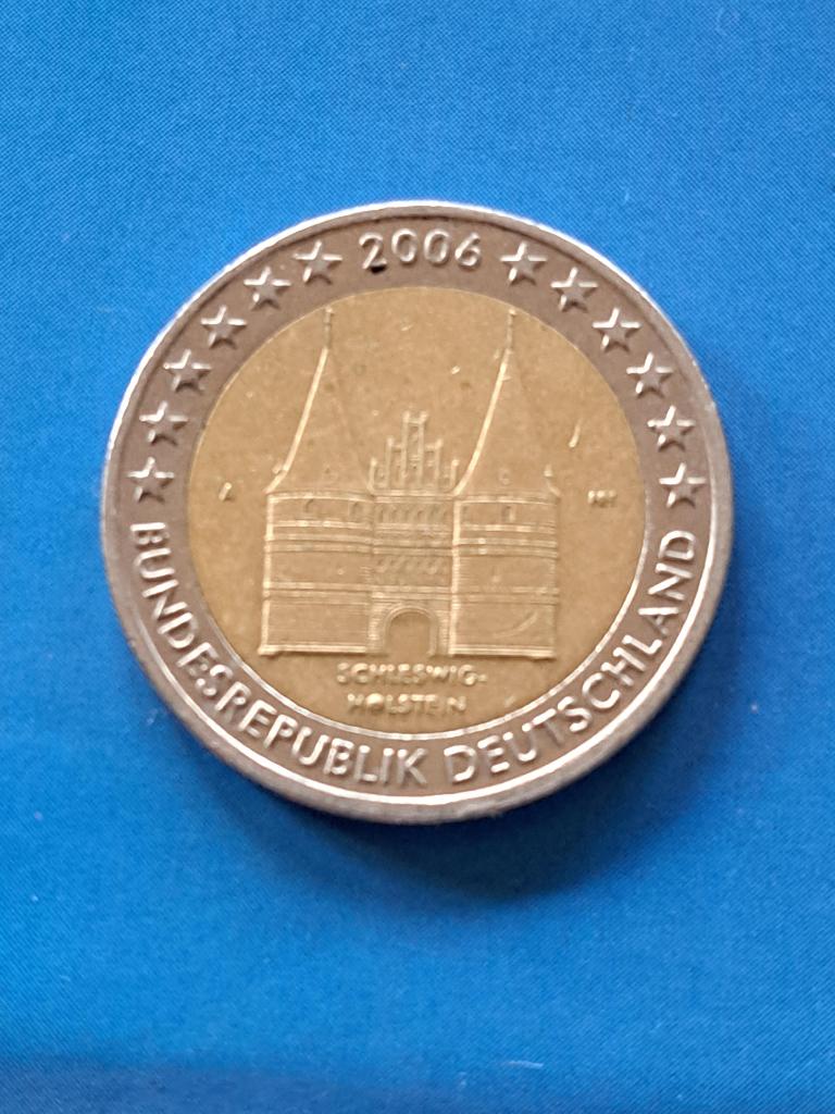 2006 A Allemagne 2 euros Holstentor Berlin, Envoi, Allemagne, 2 euros, Monnaie en vrac