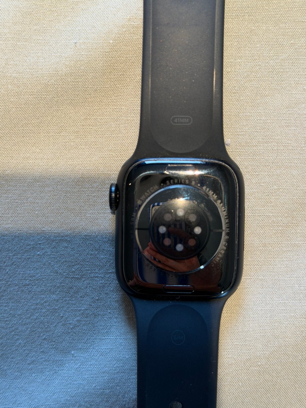 Apple watch series 8 - 41 mm - zwart, Enlèvement, Comme neuf, Noir