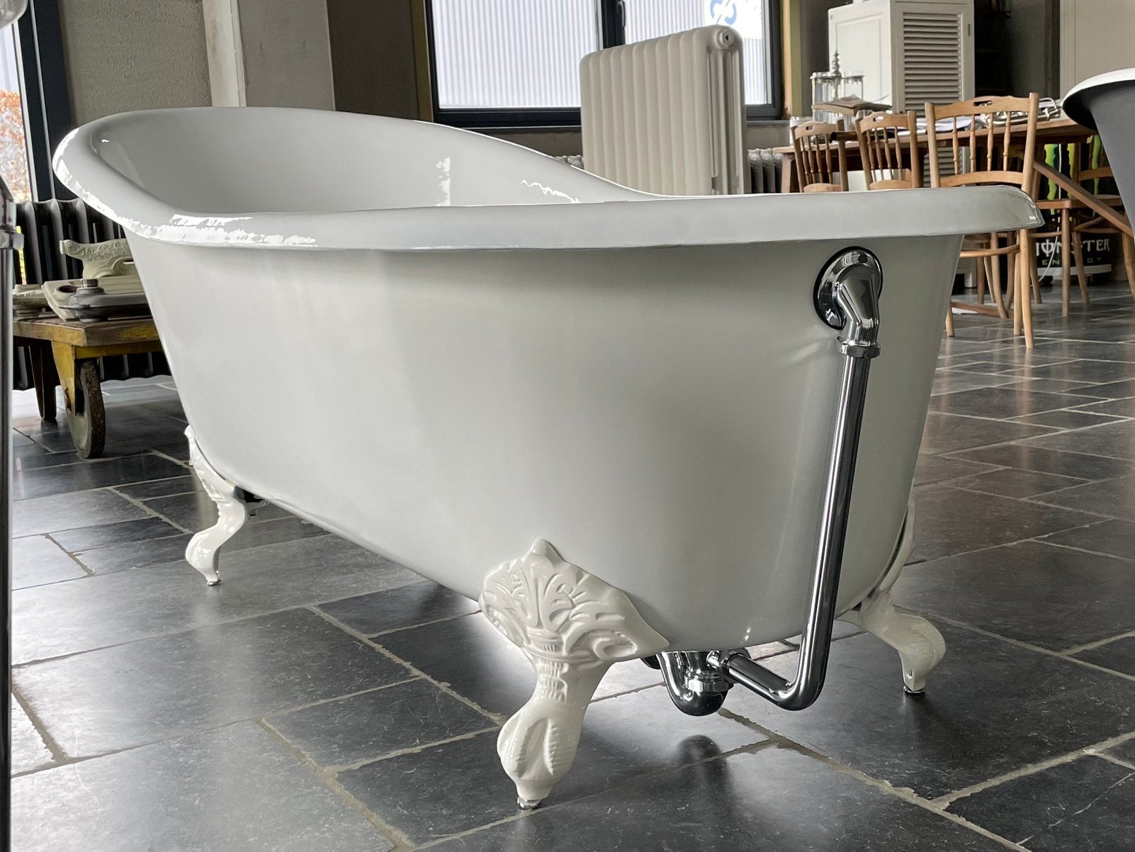 Baignoire en fonte sur pieds, Bricolage & Construction, Enlèvement, Comme neuf, Baignoire
