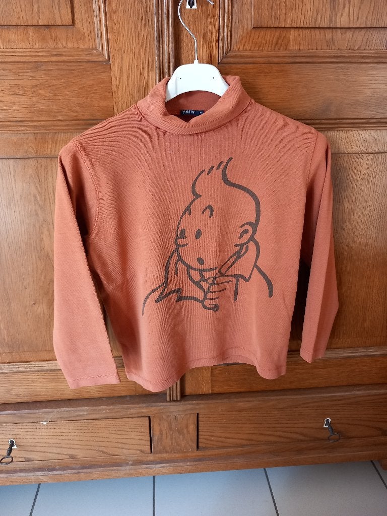 TINTIN - sous-pull - coton - L.M. - taille 10 ans, Enfants & Bébés, Envoi, Comme neuf, Tintin, Garçon