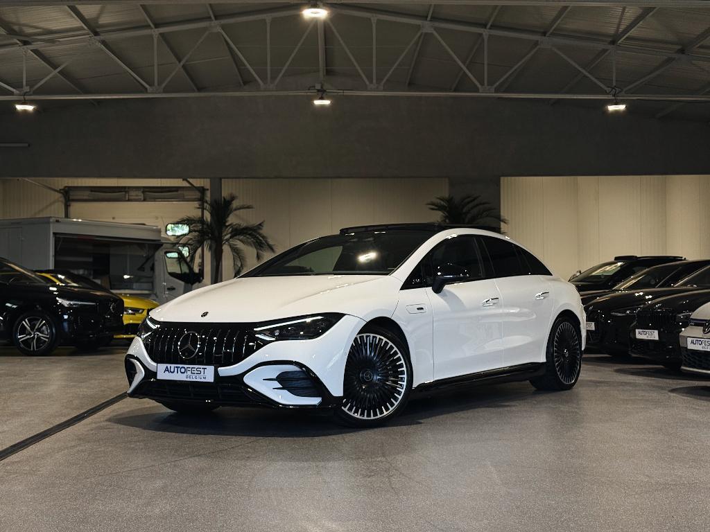 Mercedes-Benz EQE 43 AMG 4Matic Plus - Garantie, Auto's, Automaat, Wit, 350 kW, Sound system