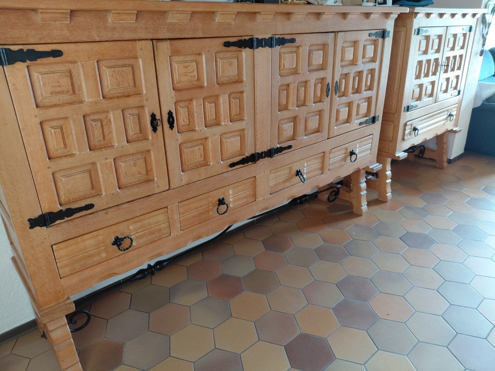 Salle a manger complète chêne de qualité, Maison & Meubles, Salles à manger complètes, Enlèvement