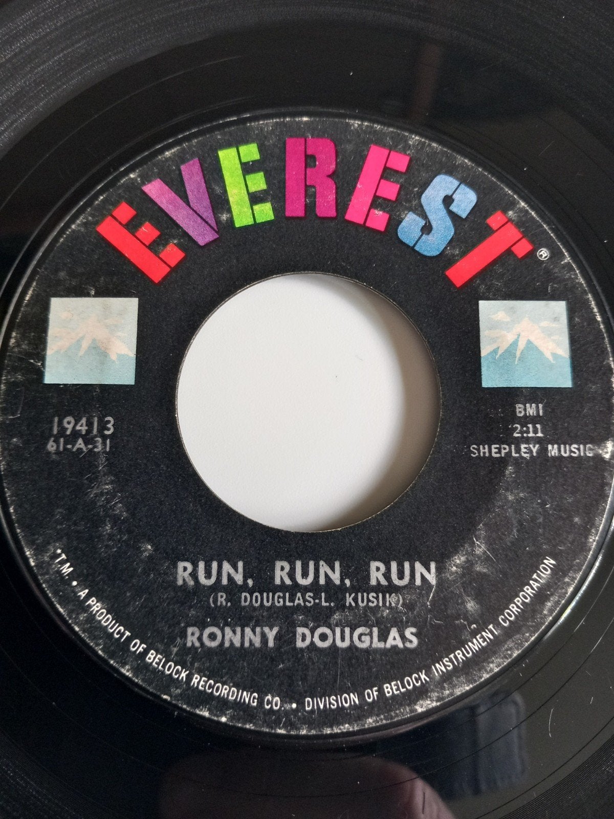 RONNY DOUGLAS. RUN RUN RUN. OLDIES 60S USA 45T, Ophalen of Verzenden