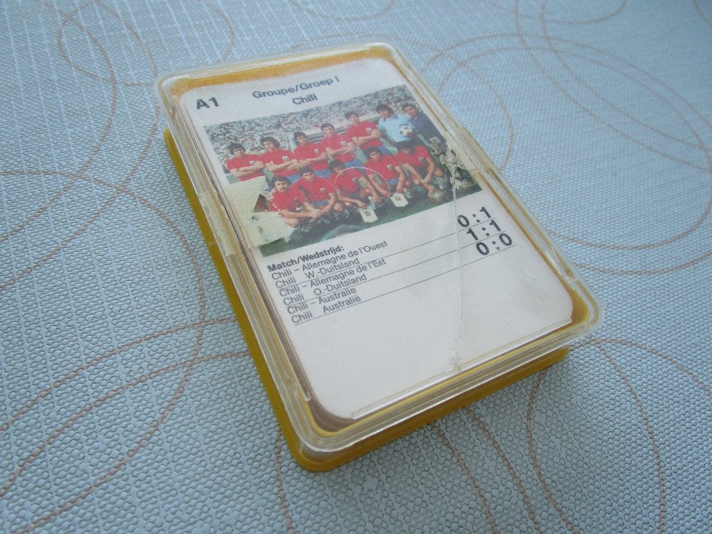 speelkaarten voetbal WK 74', Ophalen, Gebruikt, Speelkaart(en)