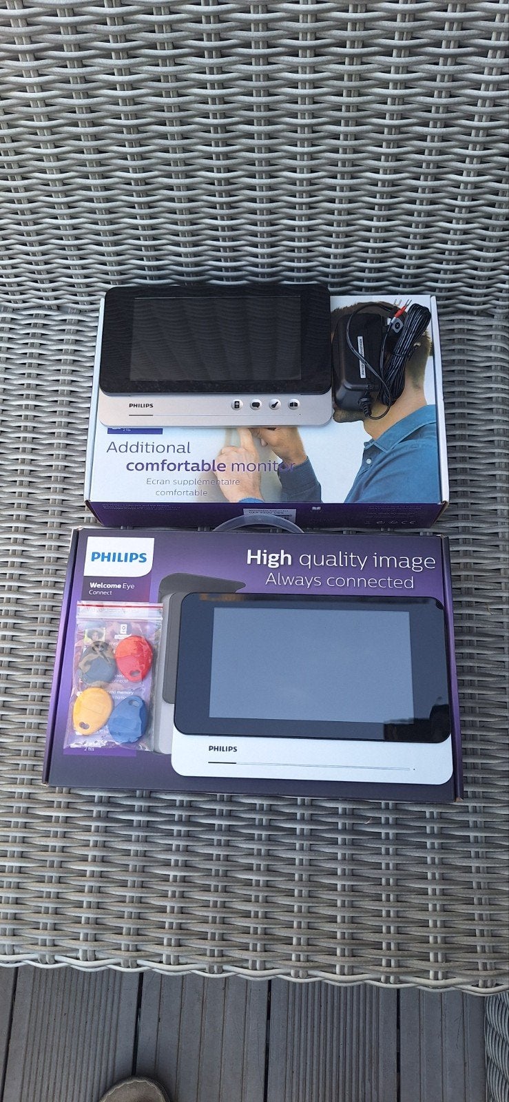 2 Philips Welcome eye schermen, Audio, Tv en Foto, DVD spelers, Ophalen, Philips