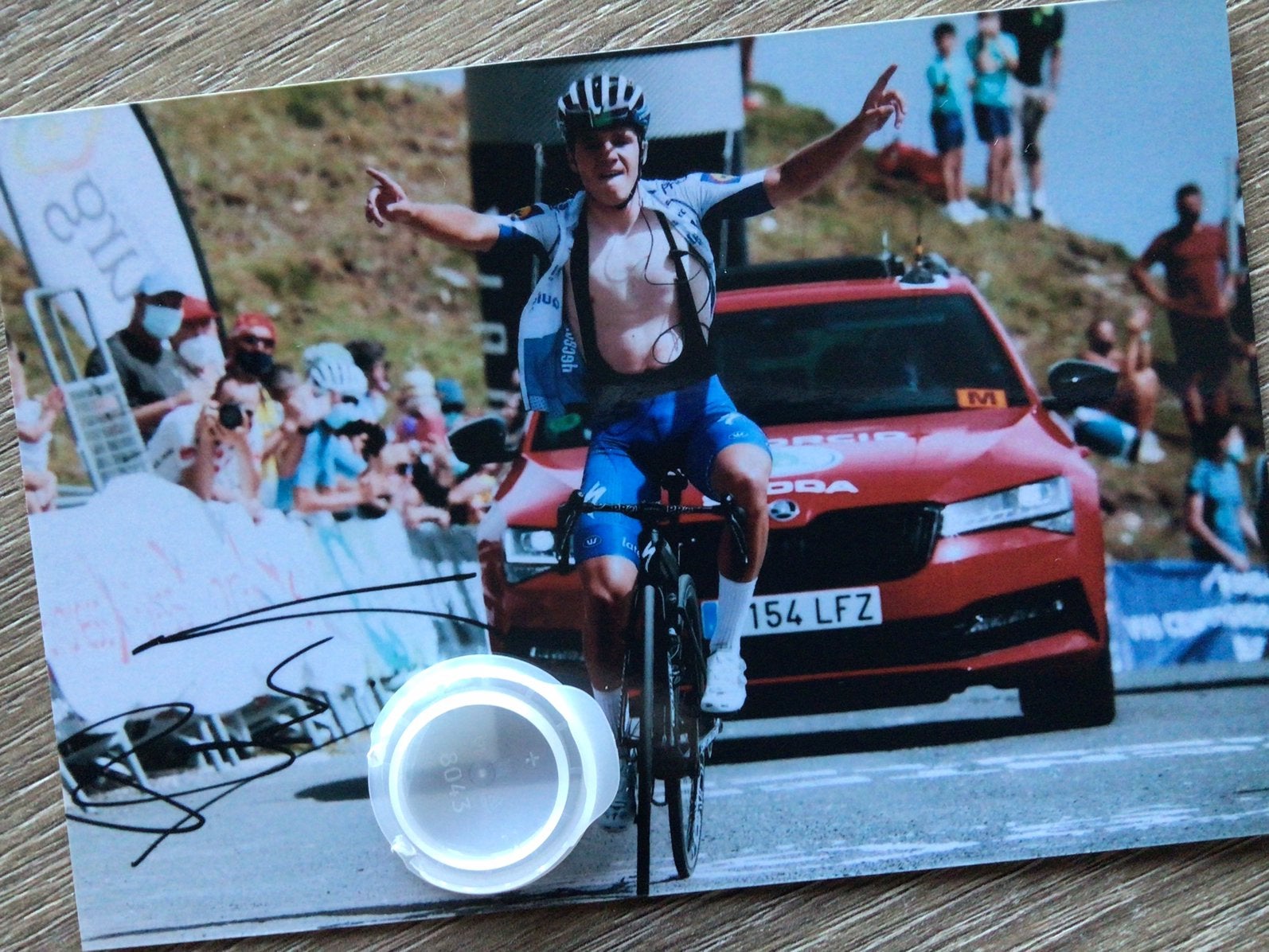 Wielerfoto remco evenepoel, Sports & Fitness, Enlèvement ou Envoi