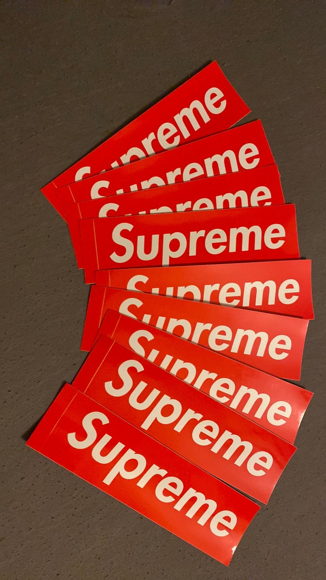 9 supreme stickers