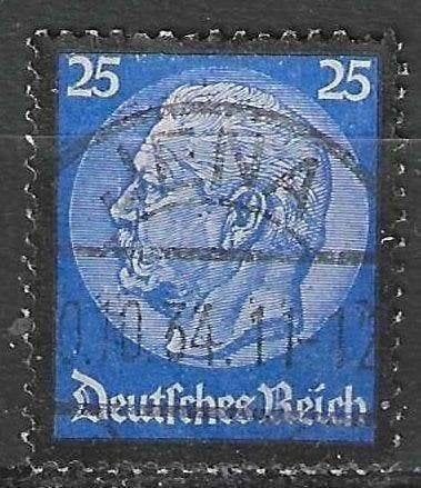Duitsland 1934 - Yvert 508 - Overlijden van Hindenburg  (ST), Verzenden, Gestempeld