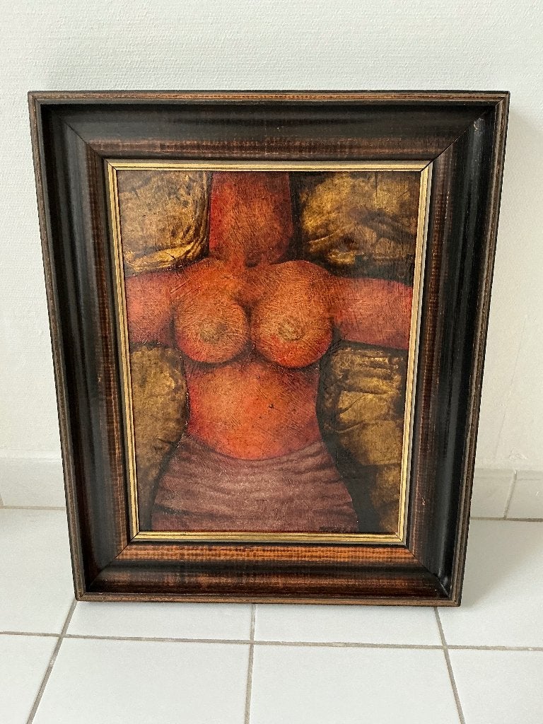 Peinture, Antiquités & Art, Portrait ou Personnes, Peinture acrylique, Surréalisme, Enlèvement
