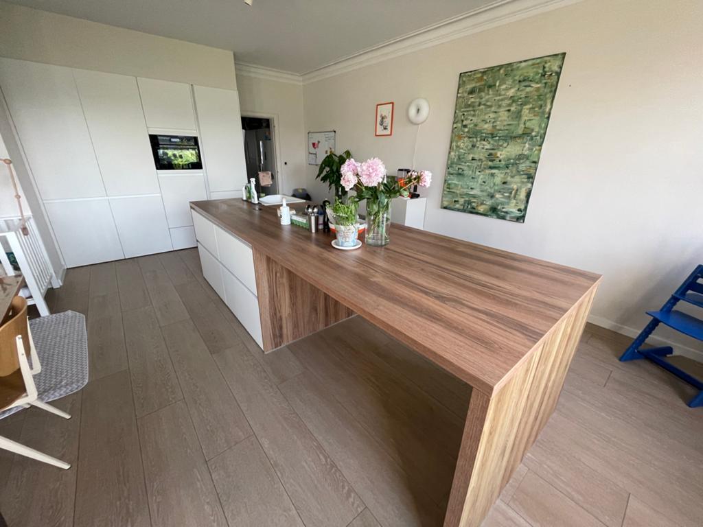 Volledige DSM Keuken te koop, met of zonder toestellen, Ophalen, Gebruikt, Enkelwandige keuken, Kunststof