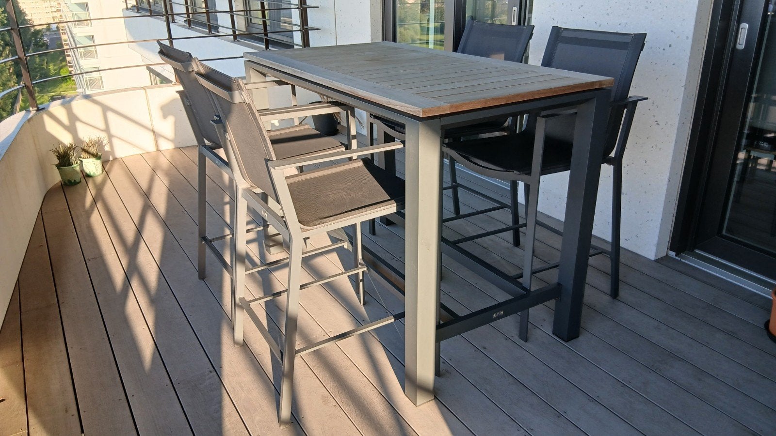Hoge tuintafel merk LIFE, Tuin en Terras, Tuinsets en Loungesets, Ophalen, Aluminium