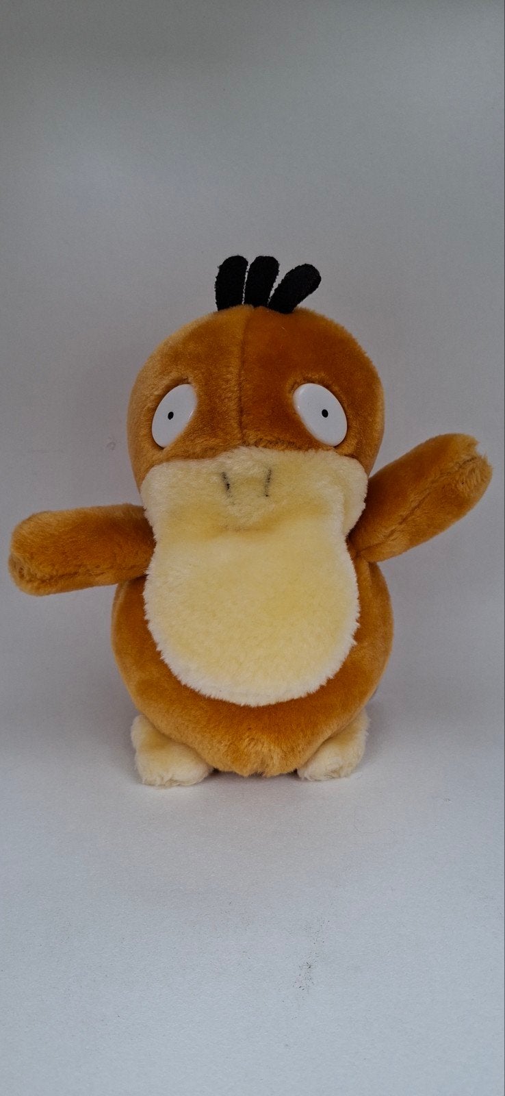 Peluche Psyduck vintage (1999) Hasbro/Nintendo, Orange, Enlèvement ou Envoi, Utilisé, Canard