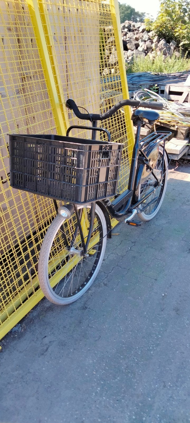 Stoere Batavus fiets zwart met mand, Ophalen, Gebruikt, Batavus