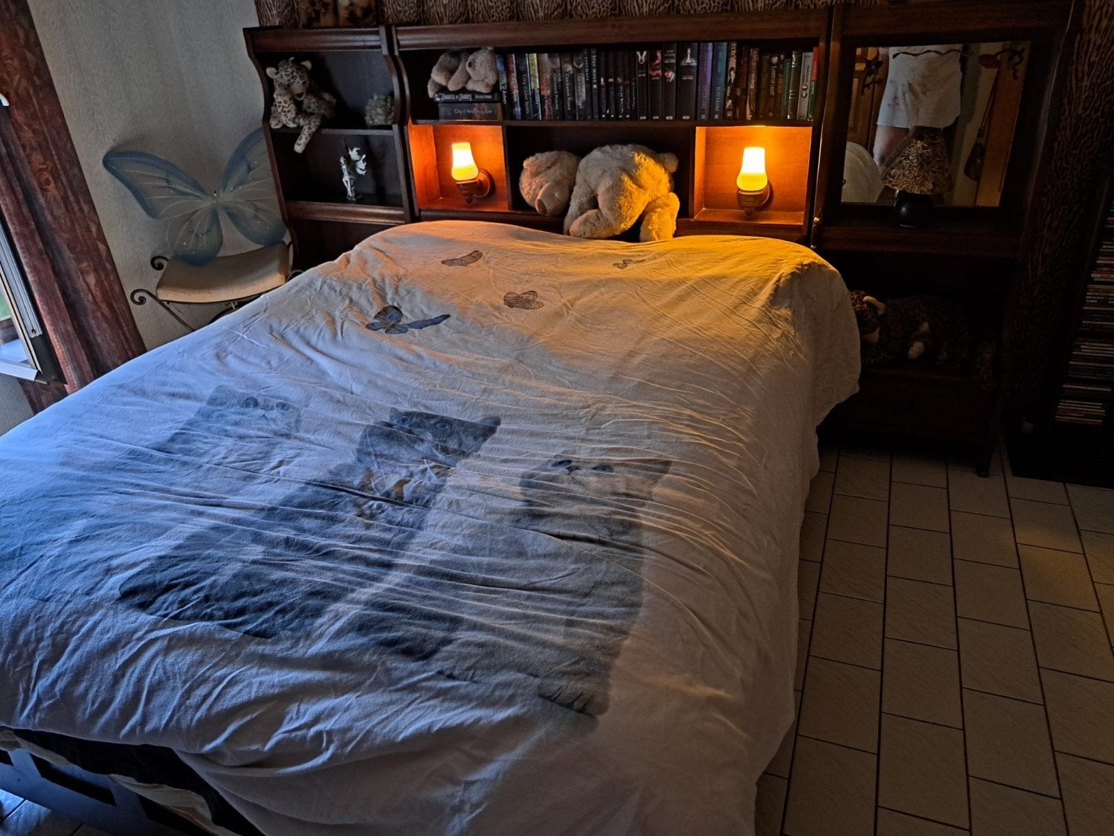 Tweepersoonskamer slaapkamer in landelijke stijl., Huis en Inrichting, Slaapkamer | Complete slaapkamers, Ophalen, Gebruikt, Tweepersoons