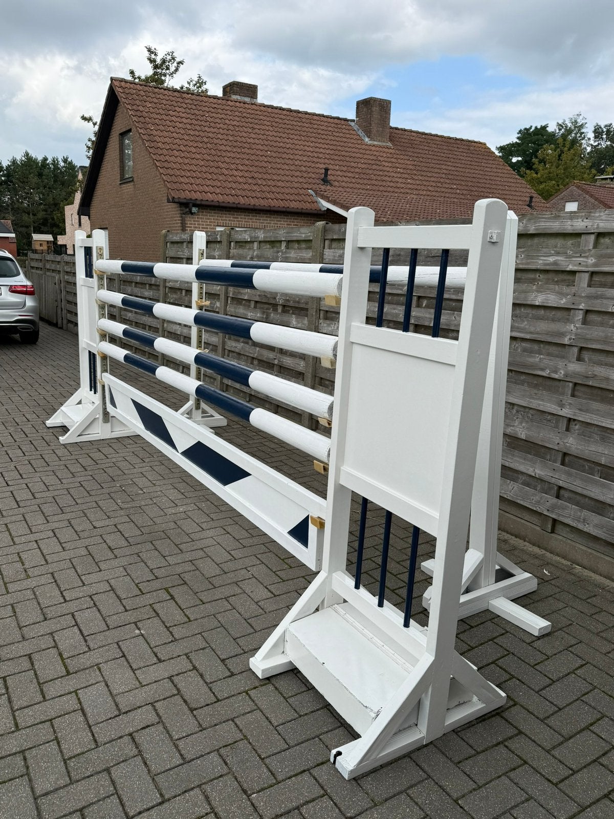 Oxer hindernis 3.50m, Ophalen