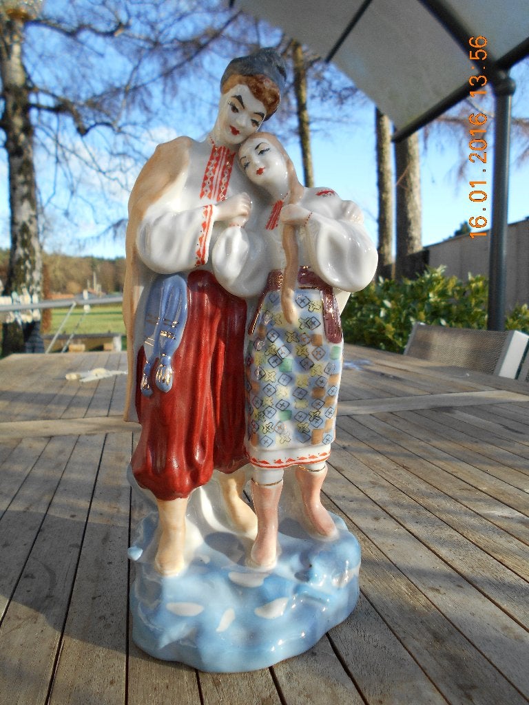 Beeld porselein - Ca 1960 - met stempelmerk, Ophalen of Verzenden