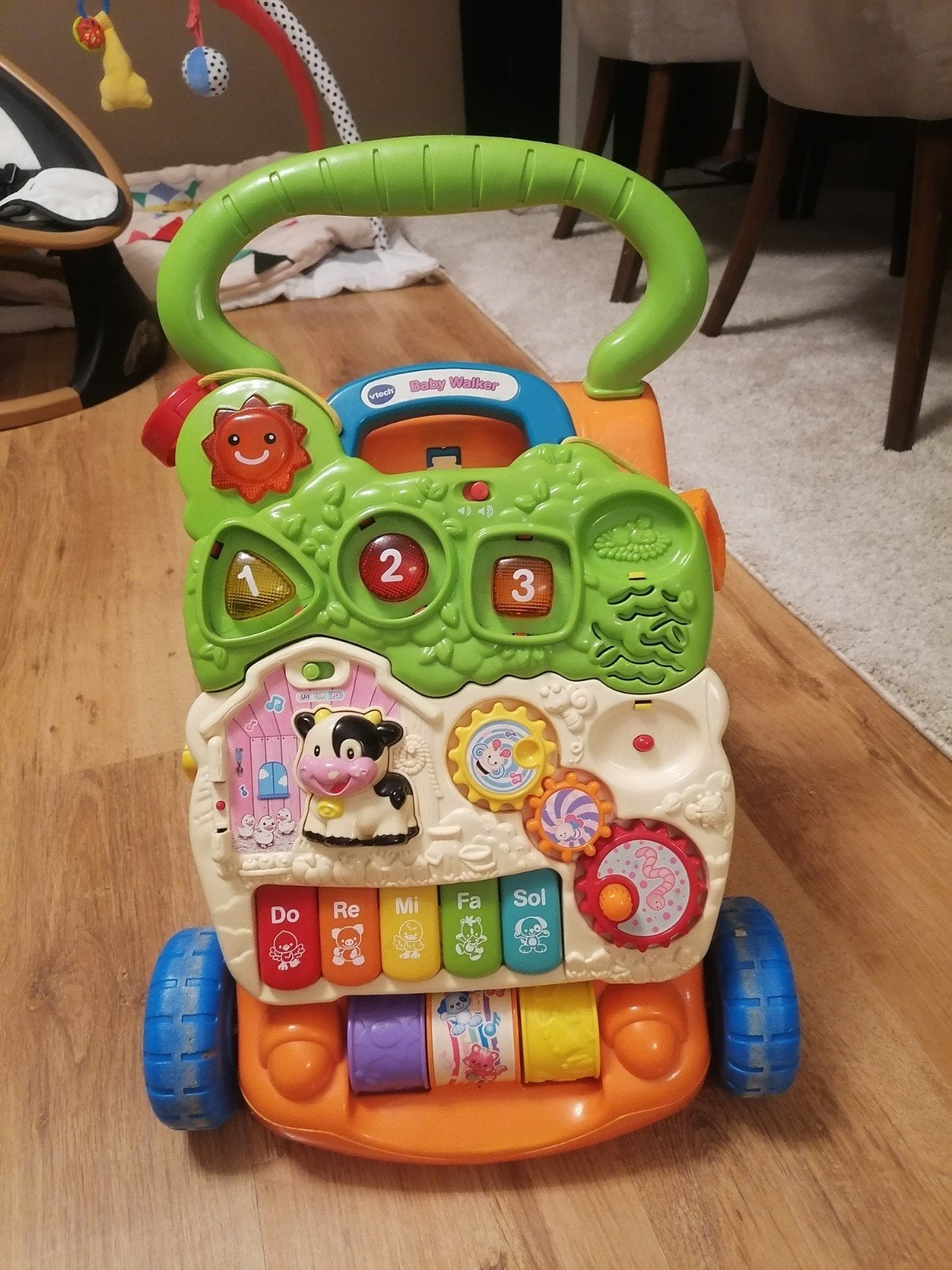 VTech loopwagen, Kinderen en Baby's, Ophalen, Zo goed als nieuw
