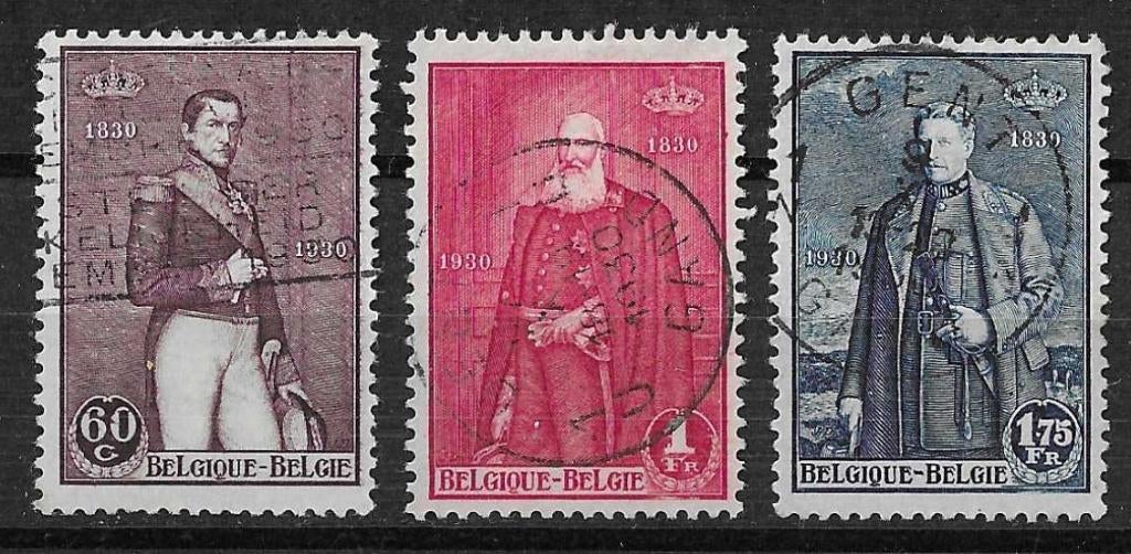 België OPC 302-04 Eeuwfeest Onafhankelijkheid België, Postzegels en Munten, Ophalen of Verzenden, Gestempeld, Koninklijk huis