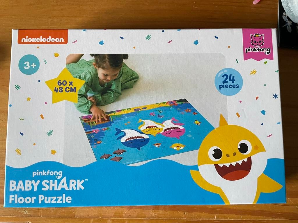 Babyhaaienpuzzel - grote stukken, Ophalen, 10 tot 50 stukjes, Zo goed als nieuw, 2 tot 4 jaar