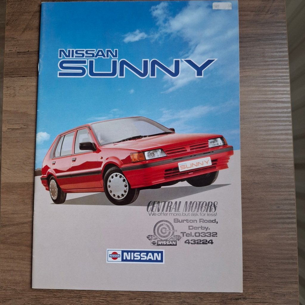 NISSAN  SUNNY  5/87, Livres, Autos | Brochures & Magazines, Enlèvement ou Envoi, Neuf, Nissan