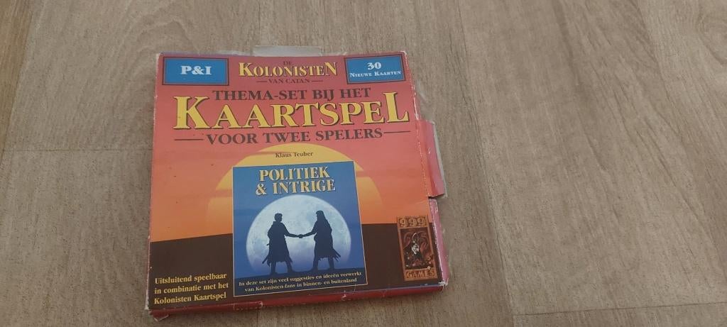 kaartspel zgan Catan Politiek en Intrige v 999 games, Hobby en Vrije tijd, Een of twee spelers, Ophalen of Verzenden, Zo goed als nieuw